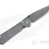 Chris Reeve Large Sebenza 31 Left Hand Raindrop Damascus Blasted Titanium Folder