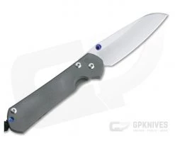Chris Reeve Large Sebenza 31 Left Hand Insingo Stonewashed Magnacut Titanium Folder