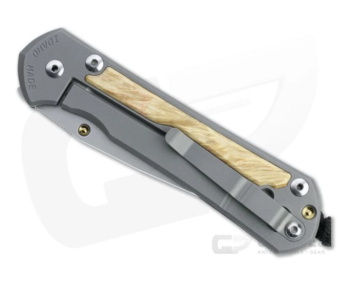 Chris Reeve Large Sebenza 31 Left Handed Box Elder Inlay Folding Knife 002 - Image 2