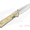 Chris Reeve Large Sebenza 31 Left Handed Box Elder Inlay Folder