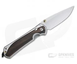 Chris Reeve Large Sebenza 31 Left Handed Macassar Ebony Inlay Frame Lock 002