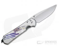 Chris Reeve Large Sebenza 31 Left Handed Unique Graphic Drop Point 001