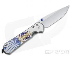 Chris Reeve Large Sebenza 31 Left Handed Unique Graphic Drop Point 002