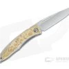 Chris Reeve Mnandi Left Handed Box Elder Wood Gentleman's Titanium Frame Lock Folder 001