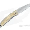 Chris Reeve Mnandi Left Handed Box Elder Wood Gentleman's Titanium Frame Lock Folder