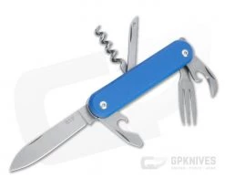 MKM Malga 6 Blue G10 M390 Swiss Army Knife Slip Joint Folder MP06-GBL