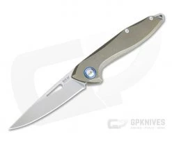 MKM Mikita Burnley Cellina Bronze Titanium M390 Slip Joint Folder MY02-TBR