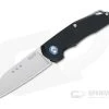 MKM Mikita Root Anso Satin M390 Black Aluminum Slip Joint Folder RT-A