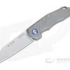 MKM Mikita Root Anso Satin M390 Blasted Titanium Slip Joint Folder RT-T