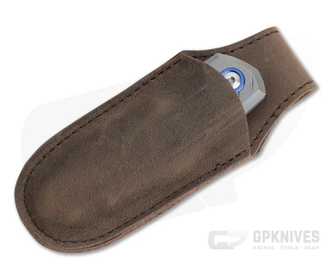 MKM Mikita Root Anso Satin M390 Blasted Titanium Slip Joint Folder RT-T - Image 4