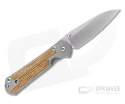 Chris Reeve Small Sebenza 21 Insingo Left Handed Natural Canvas Micarta Inlays