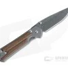 Chris Reeve Small Sebenza 21 Left Handed Natural Canvas Micarta Damascus Raindrop Drop Point