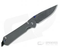 Chris Reeve Small Sebenza 31 Left Handed Boomerang Damascus Drop Point 001