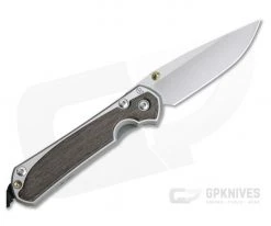 Chris Reeve Small Sebenza 31 Left Handed Bog Oak Inlay Frame Lock Folder 002