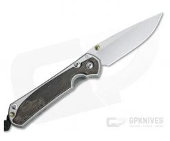 Chris Reeve Small Sebenza 31 Left Handed Bog Oak Inlay Frame Lock Folder