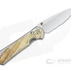 Chris Reeve Small Sebenza 31 Left-Hand Box Elder Inlay Drop Point