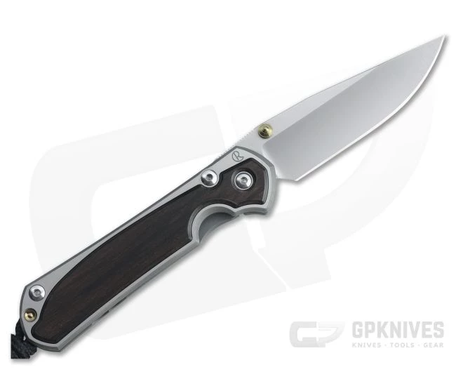 Chris Reeve Small Sebenza 31 Left Handed S45VN Macassar Ebony Inlay Frame Lock Folder 001