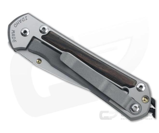 Chris Reeve Small Sebenza 31 Left Handed S45VN Macassar Ebony Inlay Frame Lock Folder 001 - Image 2