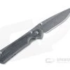 Chris Reeve Small Sebenza 31 Left Handed Black Canvas Micarta Raindrop Damascus Folder 001