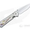 Chris Reeve Small Sebenza 31 Left Handed S45VN Unique Graphic Titanium Folding Knife 001