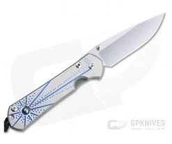 Chris Reeve Left Handed Small Sebenza 31 S45VN Hematite Unique Graphic Folder