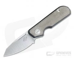 Liong Mah Design Traveler Sheepsfoot Green Micarta M390 Slip Joint