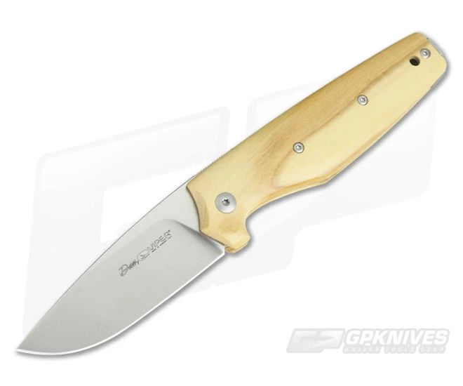 Viper Dan 1 Olive Wood N690 Slip Joint V5928UL