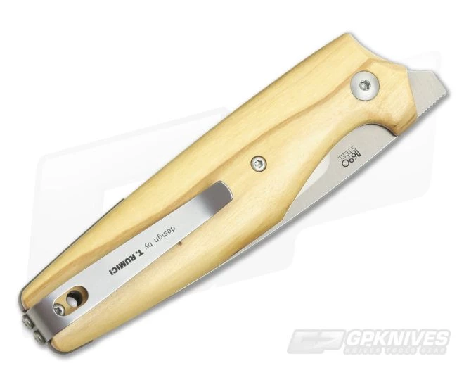 Viper Dan 1 Olive Wood N690 Slip Joint V5928UL - Image 2