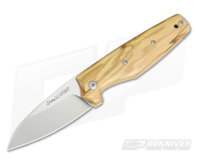 Viper Dan 2 Olive Wood N690 Slip Joint V5930UL