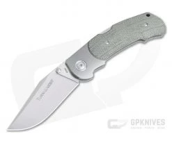 Viper Turn Bolstered Green Canvas Micarta Satin M390 Advanced Back Lock Folder V5986CG