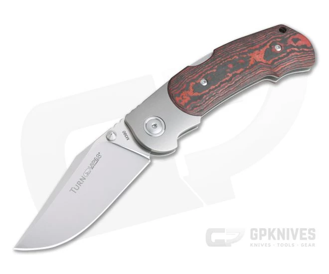 Viper Turn Bolstered Red Lava Carbon Fiber Satin M390 Advanced Back Lock Folder V5986FCL