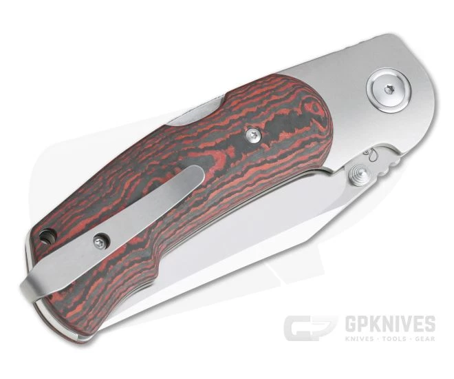 Viper Turn Bolstered Red Lava Carbon Fiber Satin M390 Advanced Back Lock Folder V5986FCL - Image 2