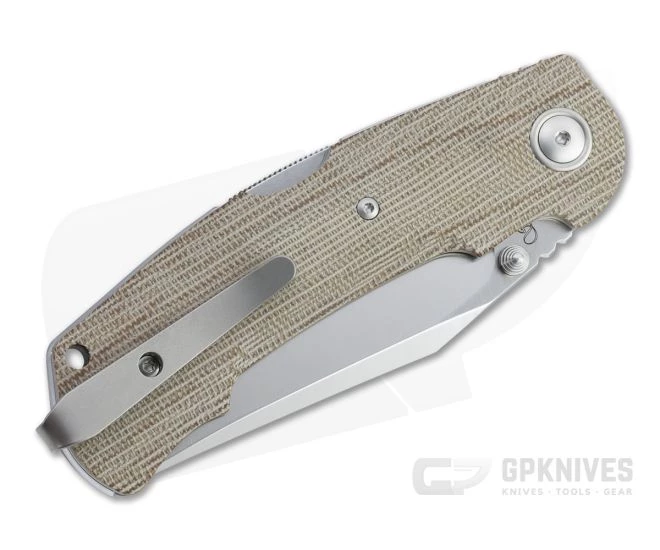 Viper Turn Natural Canvas Micarta Satin M390 Advanced Back Lock Folder V5988CN - Image 2