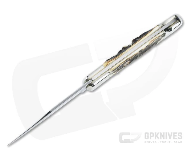 Zwilling J.A. Henckels Cutlery Vintage Stag Lockback Folder - Image 3